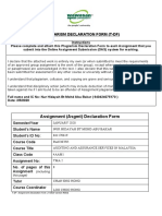 Plagiarism Declaration Form (T-DF)