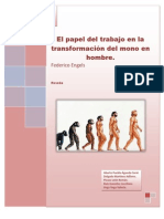 El papel del trabajo en la transformación del mono en hombre