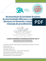 Artigo - Recomendação da Sociedade Brasileira de Anestesiologia (SBA) para o uso racional de fármacos em anestesia e sedação durante a retomada de procedimentos eletivos
