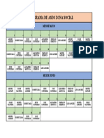Cronograma de Aseo Zona Social