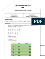 Ejercio 3 - Medidas de Dispersión