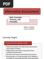 Alternative Assessment (Module 1)