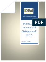 Manual de Usuario Del Sistema Web Gota