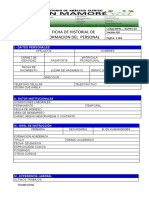 Ficha de Historial de Formacion Del Personal