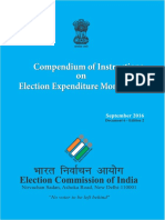 Compendium of Instructions On Election Expenditure Monitoring