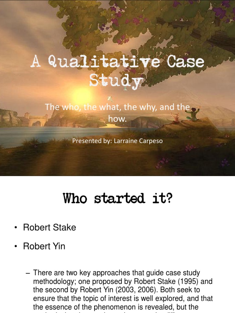 Qualitative Case Studies PDF Case Study Qualitative Research