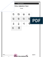 Oriya Alphabets Chart Vowels