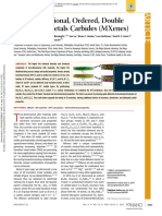 Two-Dimensional, Ordered, Double Transition Metals Carbides (Mxenes)