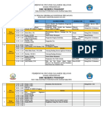 JADWAL KEGIATAN  PENGENALAN LINGKUNGAN SEKOLAH