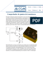 Comprobador de Puntos de Transistores