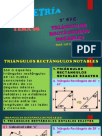 Tem. 08 - Triángulos Rectángulos Notables (Teoría y Práctica) - Geom. - 2° Sec. - IEP HK