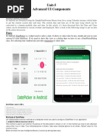 Unit 5 Advanced UI Components