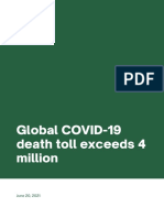 News9 - Global COVID-19 Death Toll Exceeds 4 Million