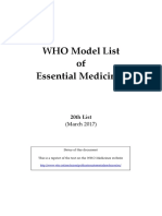 WHO Model List of Essential Medicines