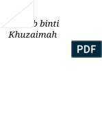 Zainab Binti Khuzaimah - Wikipedia Bahasa Indonesia, Ensiklopedia Bebas