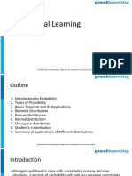 Statistical Learning - Probability and Distributions