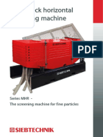 Multi-deck horizontal screening machine