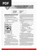 Download Try Out UN Bahasa Inggris SMP 2011 wwwbanksoalwebid docstoc ok by Pustaka Gratis SN51415393 doc pdf