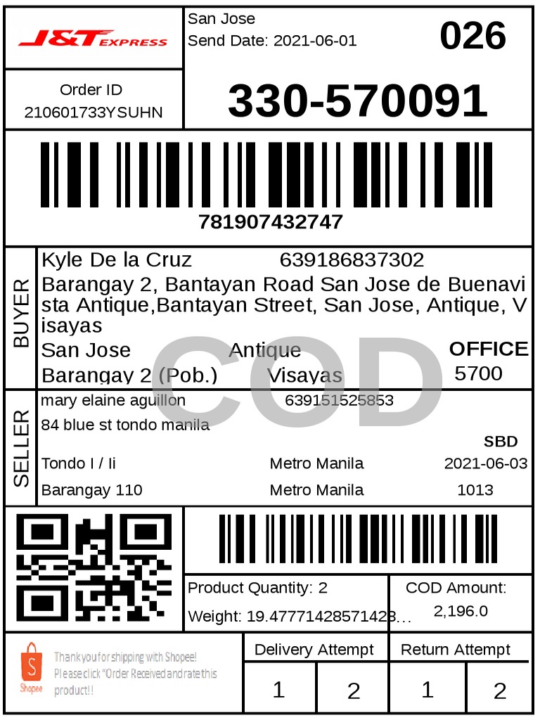 Air Waybill.J&T Express 1 PDF