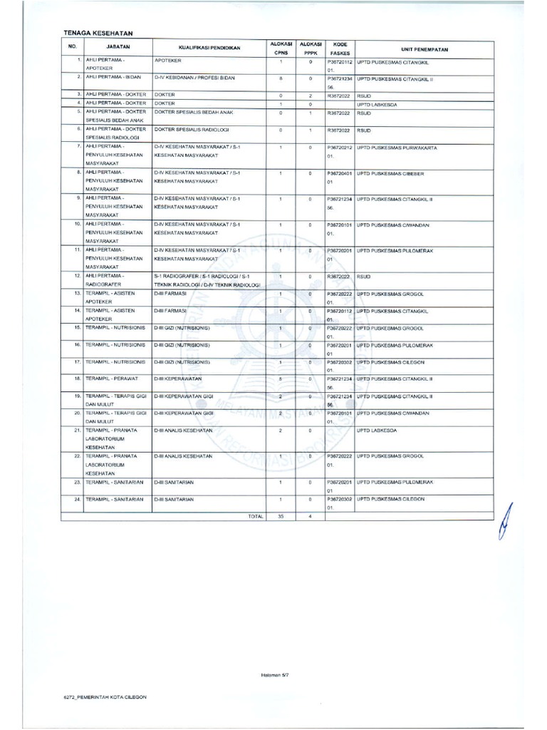 Formasi Cpns PDF
