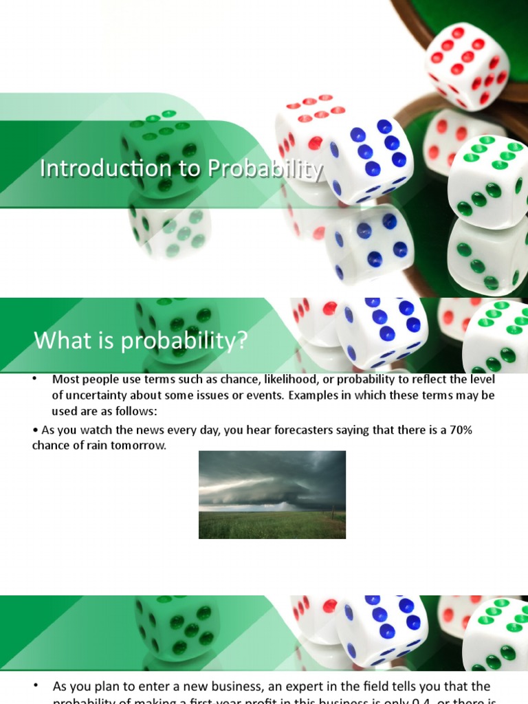 Intro To Probability | PDF | Probability | Randomness