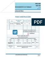 PRO-002-SSO-SGI Habilitación de Estructuras de Fierro REV00