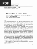 Articulator Selection For Restorative Dentistry