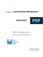 Project Communications Management: Pmbok Fifth Edition Based, Version 5.0 in Preparation For PMP Certification Exam