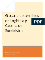 Glosario de Términos de Logística y Cadena de Suministros