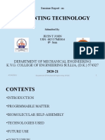 4-D Printing Technology: Department of Mechanical Engineering K.V.G. College of Engineering Sullia, (D.K.) 574327