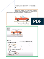 Problema de Equilibrio de Cuerpos Rígidos en 2 Dimensiones