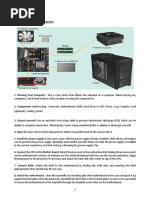 CHM - Unit-6: Assembly of Desktop Computers