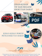 KESAN POSITIF DAN NEGATIF PENGANGKUTAN DARAT