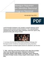 Membangun Argumen Tantangan Identitas Nasional Dan Integrasi Nasional 1