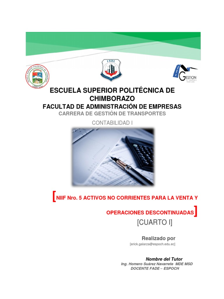 Niif 5 | PDF | normas internacionales de INFORMACION FINANCIERA ...