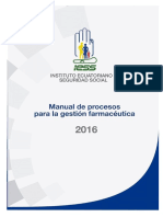 MANUAL DE PROCESOS PARA LA GESTIÓN FARMACÉUTICA