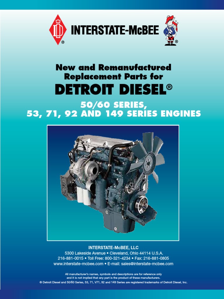 Detroit Diesel 50-60 Series, 53, 71, 92 and 149 Series Engines ...