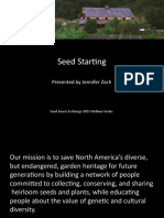 Seed Starting: Presented by Jennifer Zoch