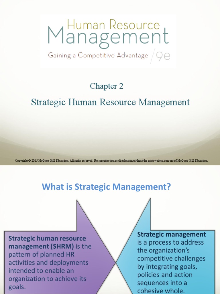 Strategic Human Resource Management Pdf Human Resource Management