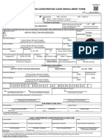 Landbank Cash Card/Prepaid Card Enrollment Form: Arphy Renz Gavina Meneses