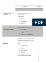 orientation checklist