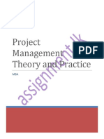 Project Management Theory and Practice - MBA 7023