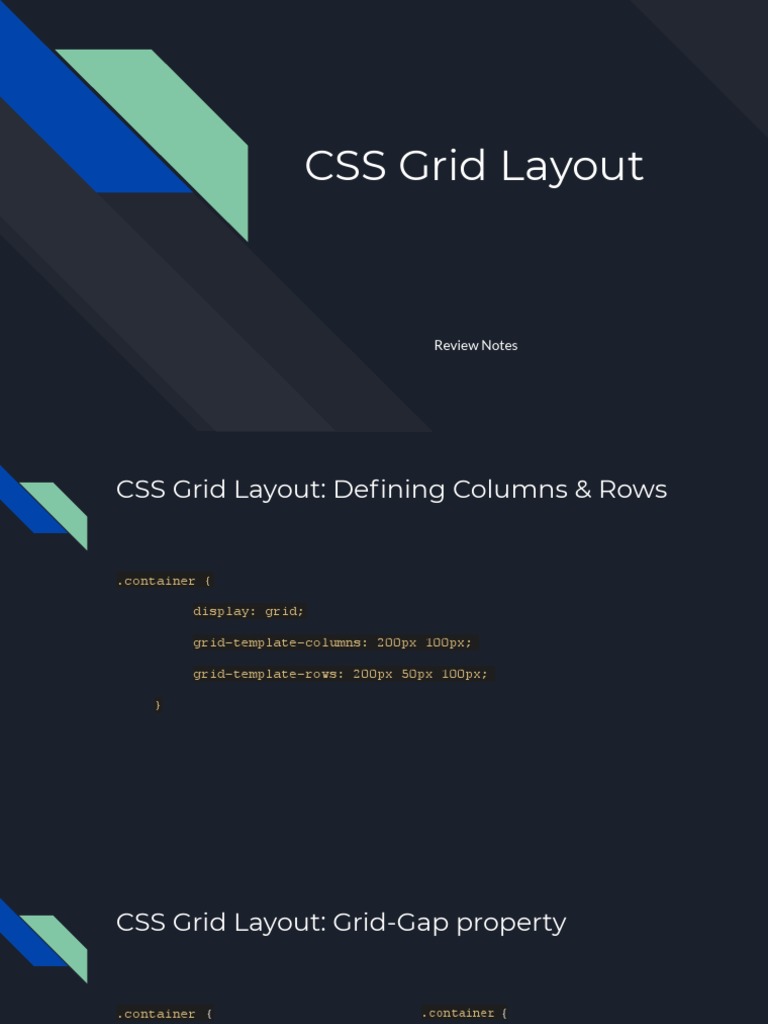 CSS Grid Layout | PDF | Cascading Style Sheets | Web Design