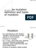 5.3.1 Describe Mutation Definition and Types of Mutation