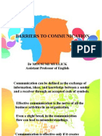 Barriers To Communication.