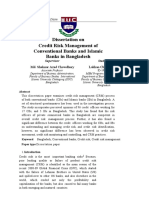 Dissertation On Credit Risk Management of Conventional Banks and Islamic Banks in Bangladesh