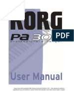 Manual Korg PA300