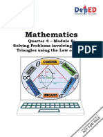 Mathematics: Quarter 4 - Module 8: Solving Problems Involving Oblique Triangles Using The Law of Sines
