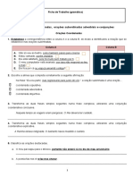 Ficha de Trabalho Coord e Subord