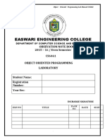 CS6461-Oops Lab Manual